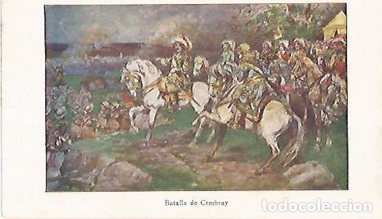 Postales: LAMINA 13799: Batalla de Cambray - Alfredo Opisso