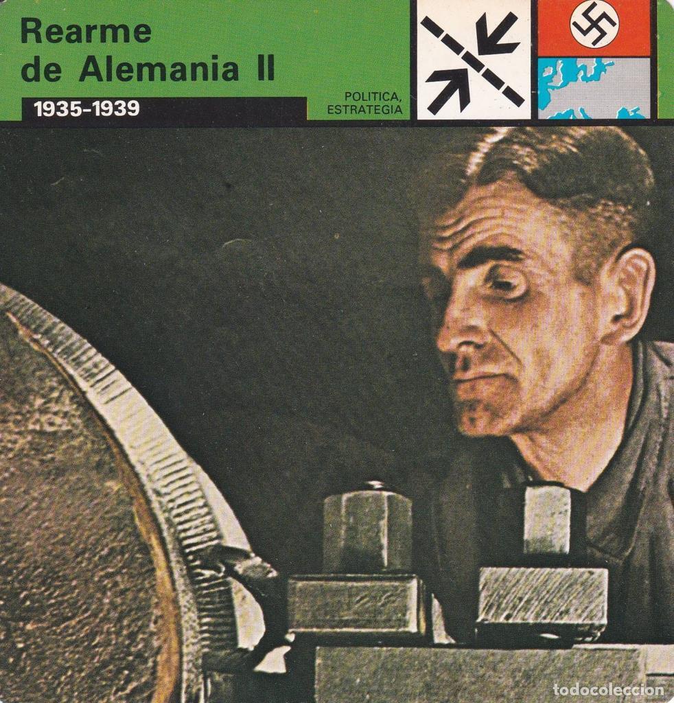 Cartes Postales: FICHA POLITICA, ESTRATEGIA: REARME DE ALEMANIA II. 1935-1939 - NULL