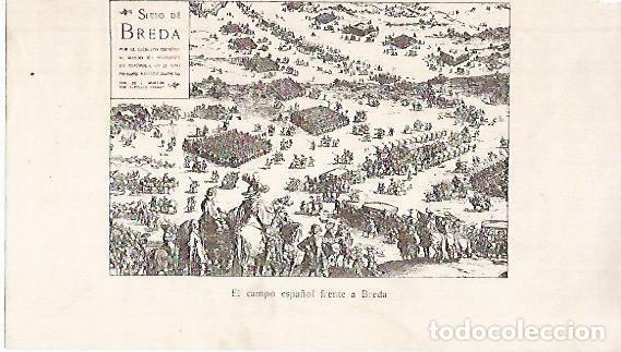 Postales: LAMINA 13802: Mapa del Sitio de Breda - Alfredo Opisso