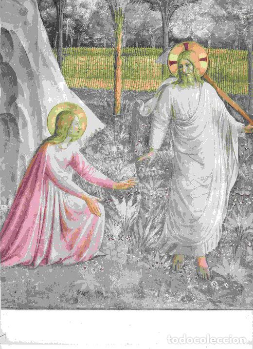 Postales: LAMINA 6611: Fra Angelico Jesus y Maria Magdalena fresco - Varios