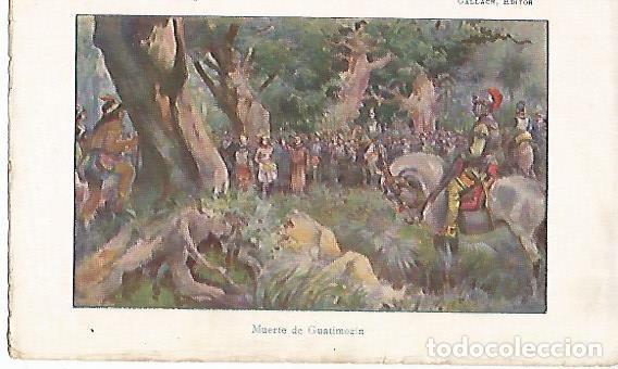 Postales: LAMINA 13817: Muerte de Guatimozin - Alfredo Opisso