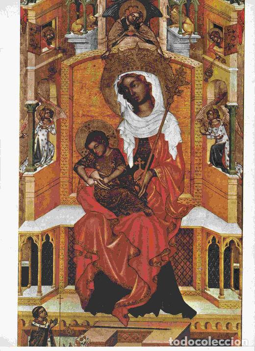 Postais: LAMINA 6603: Maestro bohemio del periodo 1350 La Virgen con el Ni&ntilde;o y el Arzobispo de Praga - Varios