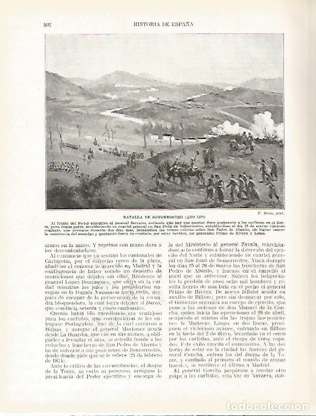 Postkarten: LAMINA 9327: Batalla de Somprrostro en 1874 - Manuel Rodriguez Codola