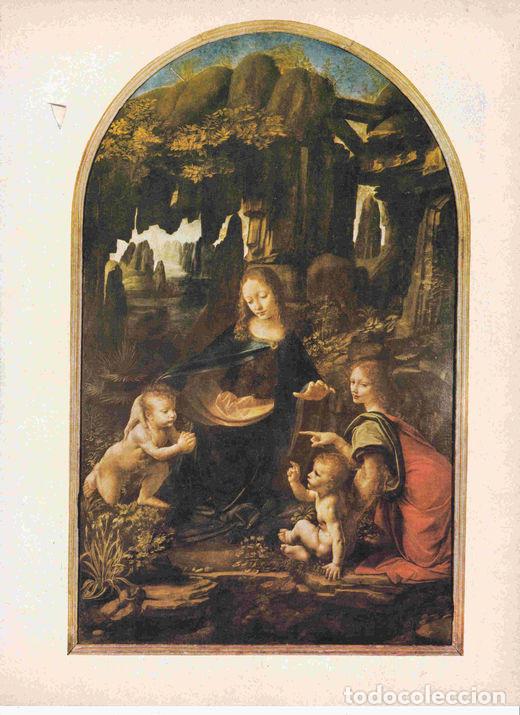 Postales: LAMINA 6651: Leonardo da Vinci La Virgen de las Rocas - Varios
