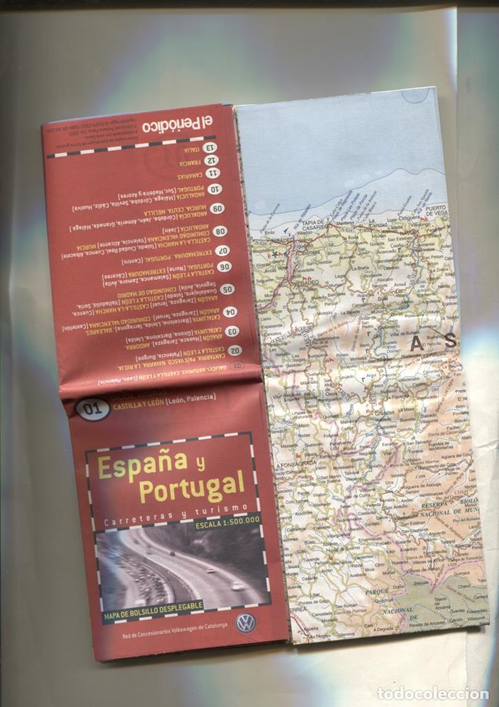 Postais: Mapa bolsillo desplegable numero 01: Galicia, Asturias,Castilla y Leon - NULL