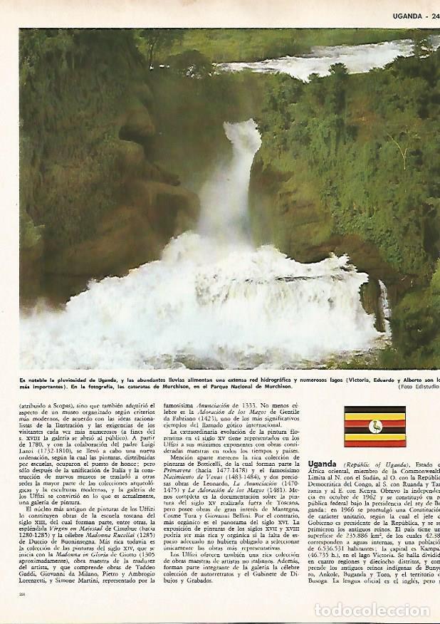 Postcards: LAMINA MONITOR 0735: Cataratas de Murchison en Uganda - Varios