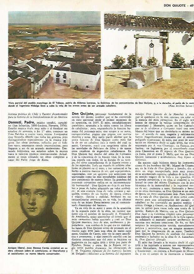 Postais: LAMINA MONITOR 0865: Vista de El Toboso, Toledo - Varios