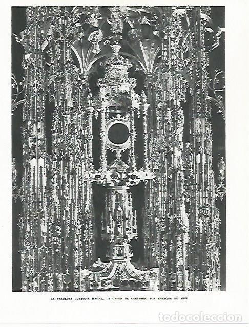 Postcards: LAMINA 9027: Custodia hecha por Enrique de Arpe - G. Gomez de la Serna