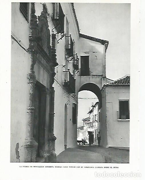 Postales: LAMINA 9050: Vista de Puebla de Montalban Toledo - G. Gomez de la Serna