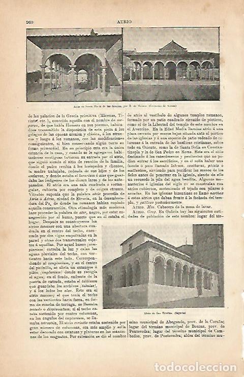 Postcards: LAMINA ESPASA 5721: Atrio de Santa Maria de las Gracias en Arezzo Italia - Varios Autores
