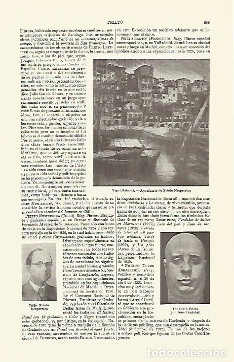 Postkarten: LAMINA ESPASA 2813: Vigo Galicia. Pintura de Prieto Nespereira - Varios Autores