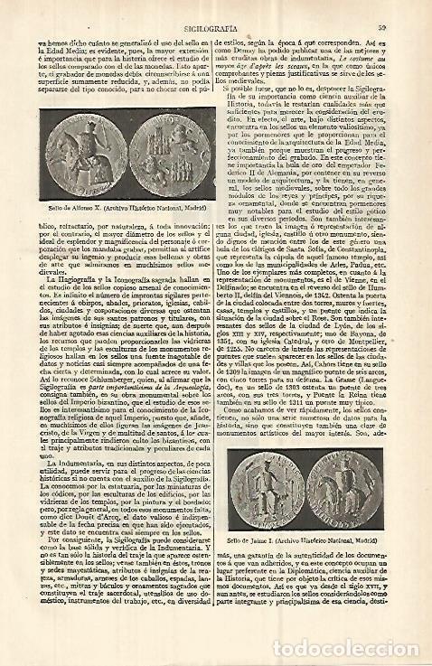 Postkarten: LAMINA ESPASA 32979: Sello de Alfonso X - Varios