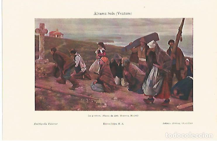 Postais: LAMINA ESPASA 10851: La promesa por Ventura Alvarez Sala - Varios