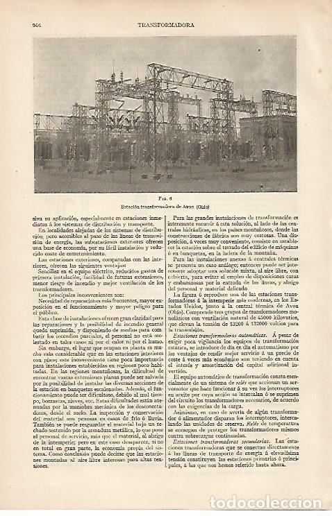 Postales: LAMINA ESPASA 11108: Estacion transformadora de Avon en Ohio - Varios