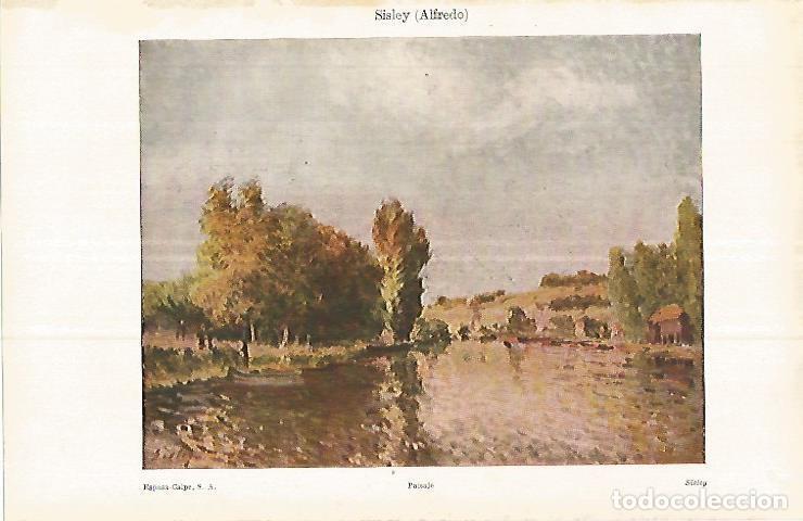 Postkarten: LAMINA ESPASA 33088: Paisaje, por Sisley - Varios