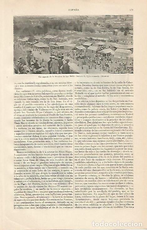 Postcards: LAMINA ESPASA 10166: Pradera de San Isidro en Madrid - Varios