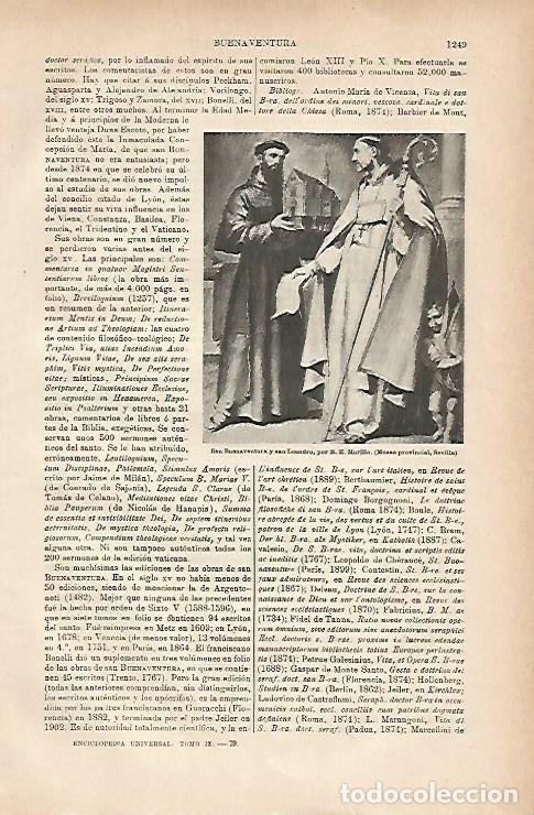 Postcards: LAMINA ESPASA 11855: San Buenaventura y San Leandro por Murillo - Varios