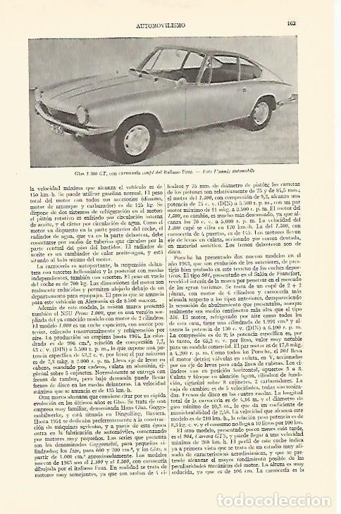 Postkarten: LAMINA ESPASA 20801: Glas 1300 GT - Varios