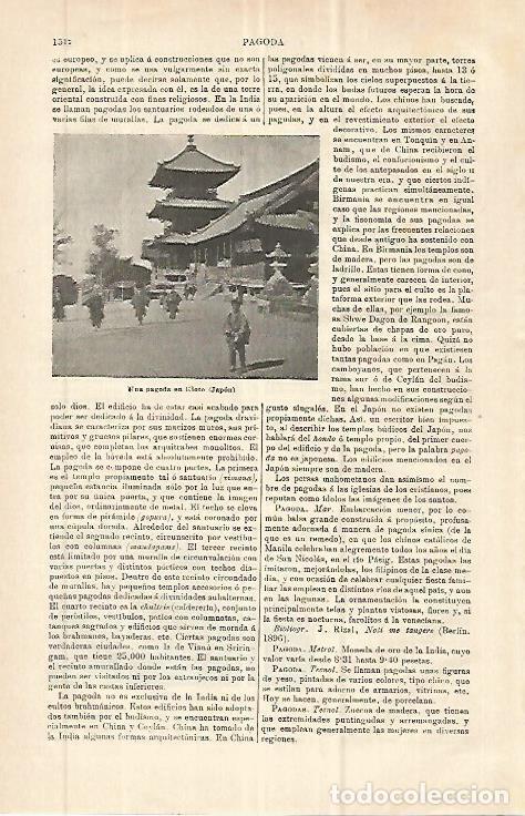 Postais: LAMINA ESPASA 32821: Pagoda en Kyoto, Japon - Varios