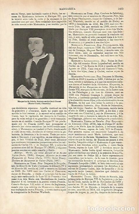 Cartoline: LAMINA ESPASA 4061: Retrato de Margarita de Valois - Varios Autores