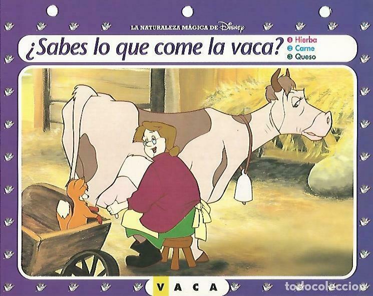 Postales: LAMINA 14162: Vaca. Secretos con Tod y Toby - Varios