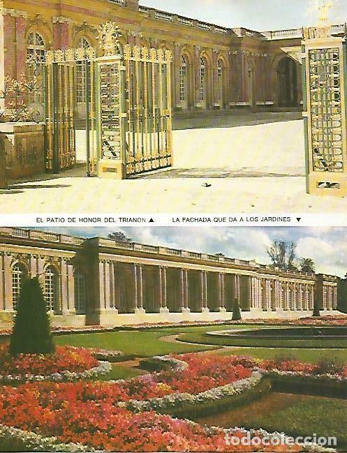 Postais: LAMINA 13910: Versalles. El Patio de Honor del Trianon y fachada a los jardines - Pierre Lemoine