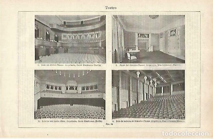 Postcards: LAMINA ESPASA 33549: Teatros de Berlin y Munich - Varios