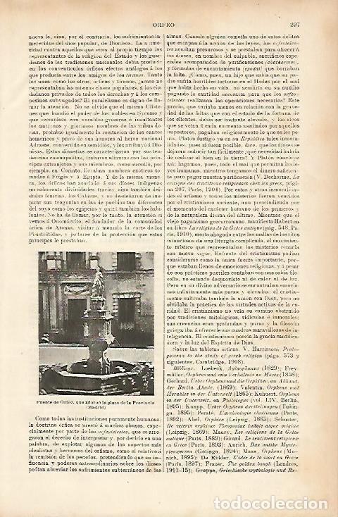 Postkarten: LAMINA ESPASA 7584: Fuente de Orfeo que estaba en la plaza de la Provincia en Madrid - Varios