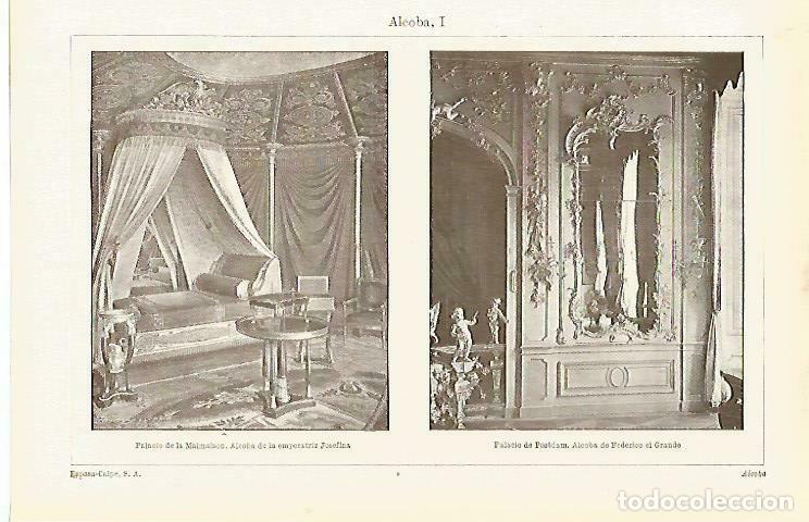 Postkarten: LAMINA ESPASA 33658: Palacio de la Malmaison, habitacion de Josefina - Varios