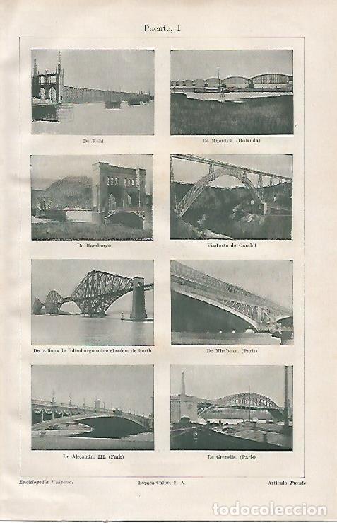 Postcards: LAMINA ESPASA 23030: Puente de Paris Holanda Hamburgo y Kehl - Varios