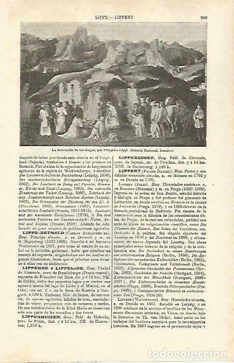 Cartoline: LAMINA ESPASA 33328: La Adoracion de los Magos, por Lippi - Varios