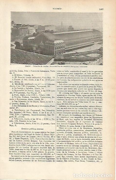 Postcards: LAMINA ESPASA 1703: Estacion de Atocha Madrid - Varios Autores