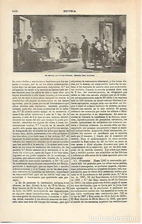 Cartoline: LAMINA ESPASA 16642: La Escuela por Webster - Varios