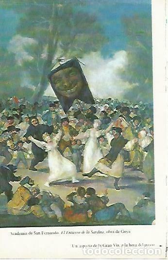 Postkarten: LAMINA 14447: El entierro de la sardina, por Goya - Lorenzo Lopez Sancho, dibujos de Go&ntilde;i