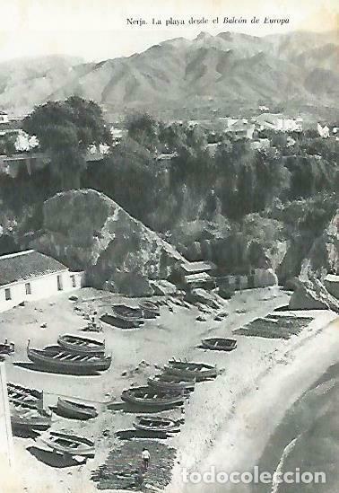 Cartoline: LAMINA 14378: Playa de Nerja desde El Balcon de Europa - Jose Maria Souviron