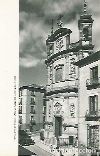 Postais: LAMINA 14430: Iglesia de San Miguel, Madrid - Lorenzo Lopez Sancho, dibujos de Go&ntilde;i