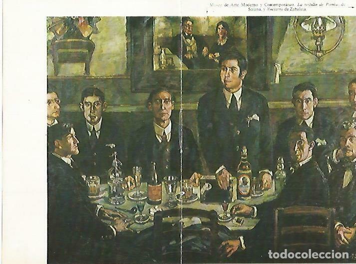 Postales: LAMINA 14446: La tertulia de Pombo, por Solana - Lorenzo Lopez Sancho, dibujos de Go&ntilde;i