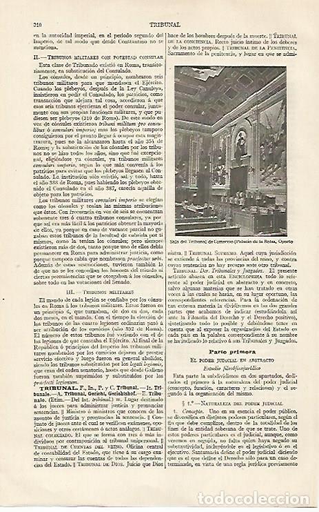 Cartoline: LAMINA ESPASA 20398: Sala del Tribunal de Comercio en Oporto - Varios