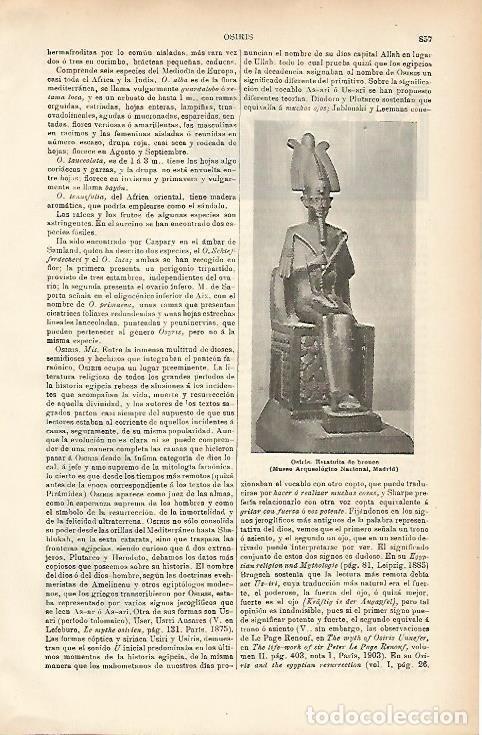 Cartoline: LAMINA ESPASA 7790: Osiris estatua de bronce - Varios