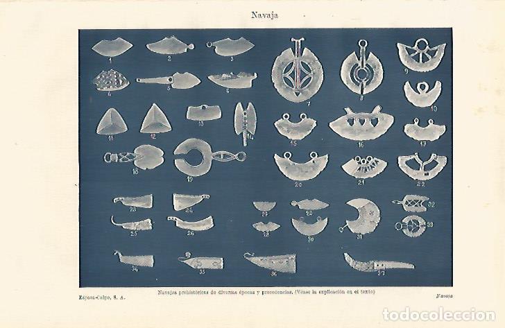 Postkarten: LAMINA ESPASA 24692: Navajas prehistoricas - Varios