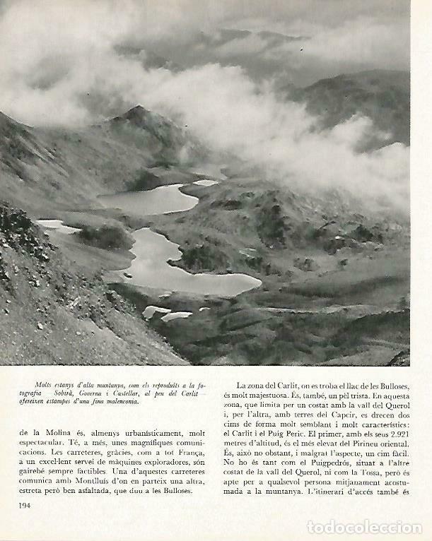 Postales: LAMINA 14675: Estanque de alta monta&ntilde;a - Estanislau Torres. Fotografias de Francesc Catala Roca