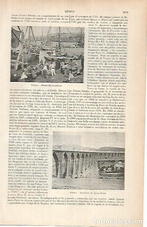 Cartoline: LAMINA ESPASA 25755: Ribera de pescadores en Lisboa - Varios