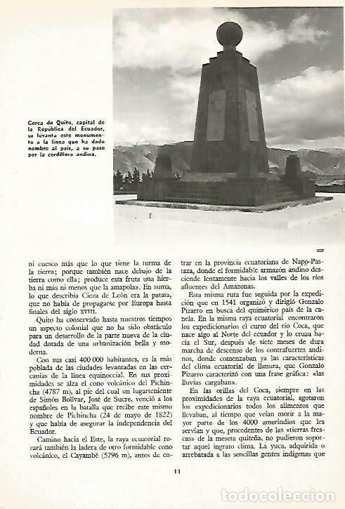 Postkarten: LAMINA 14890: Monumento a la linea del Ecuador, cerca de Quito - VVAA