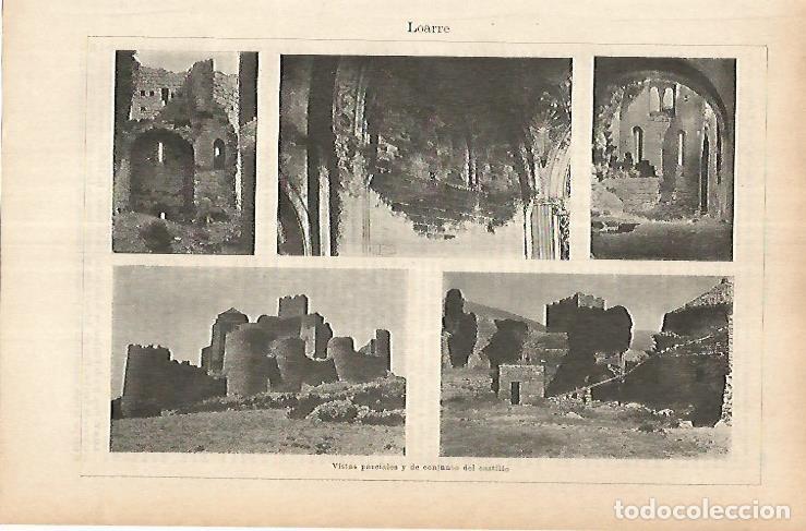 Postkarten: LAMINA ESPASA 25791: Conjunto del Castillo de Loarree Huesca - Varios