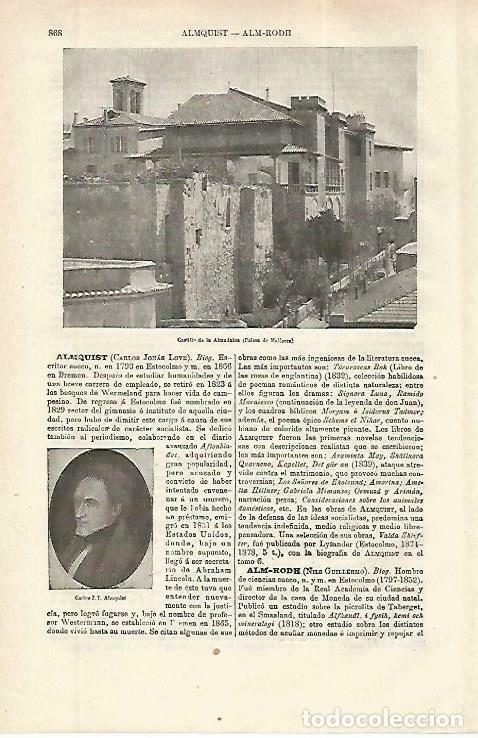 Postales: LAMINA ESPASA 33854: Castillo de la Almudaina en Palma de Mallorca - Varios