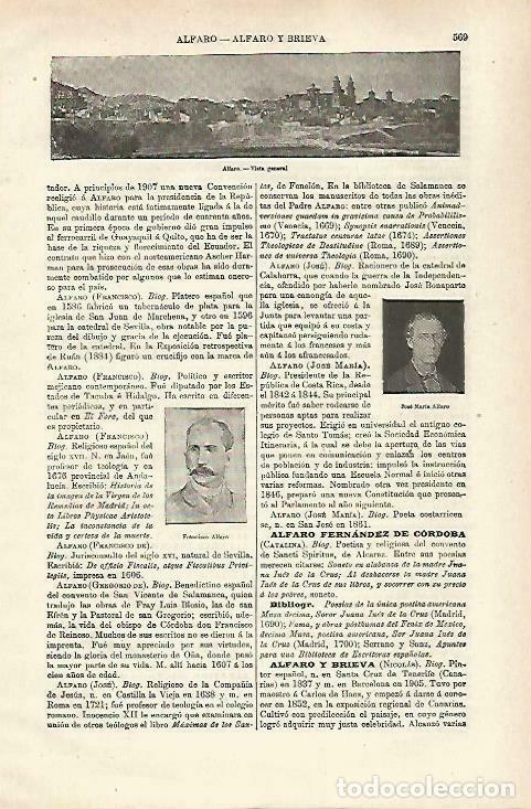 Postais: LAMINA ESPASA 33725: Vista de Alfaro, Logro&ntilde;o - Varios