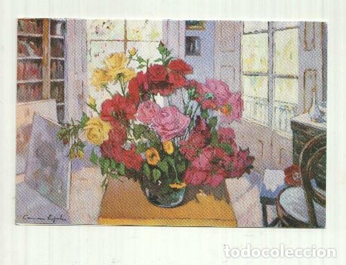Postales: Tarjeta exposicion 1987 de Carmen Espel -