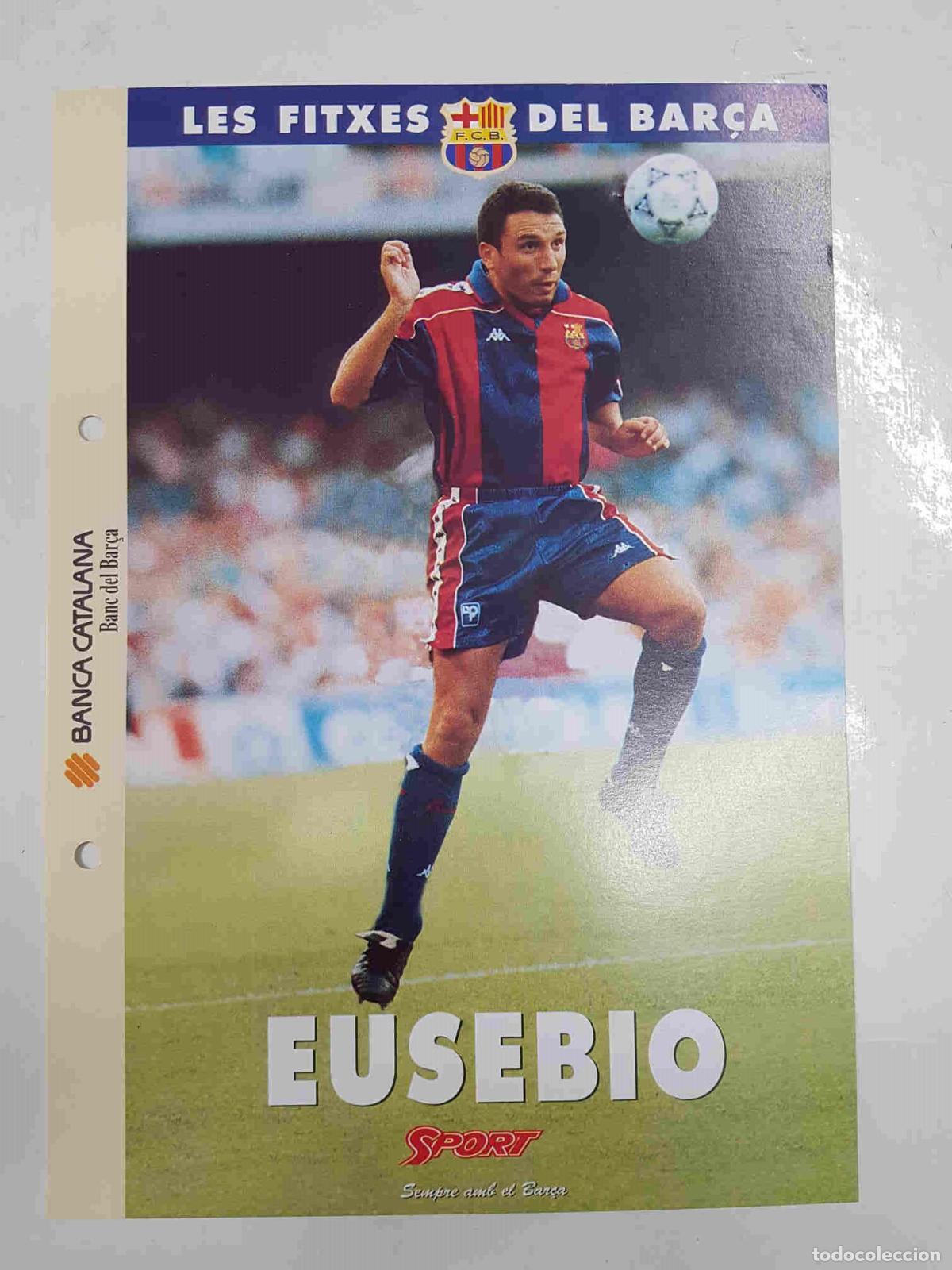 Postkarten: Eusebio: Ficha perteneciente a Les fitxes del bar&ccedil;a del diario Sport