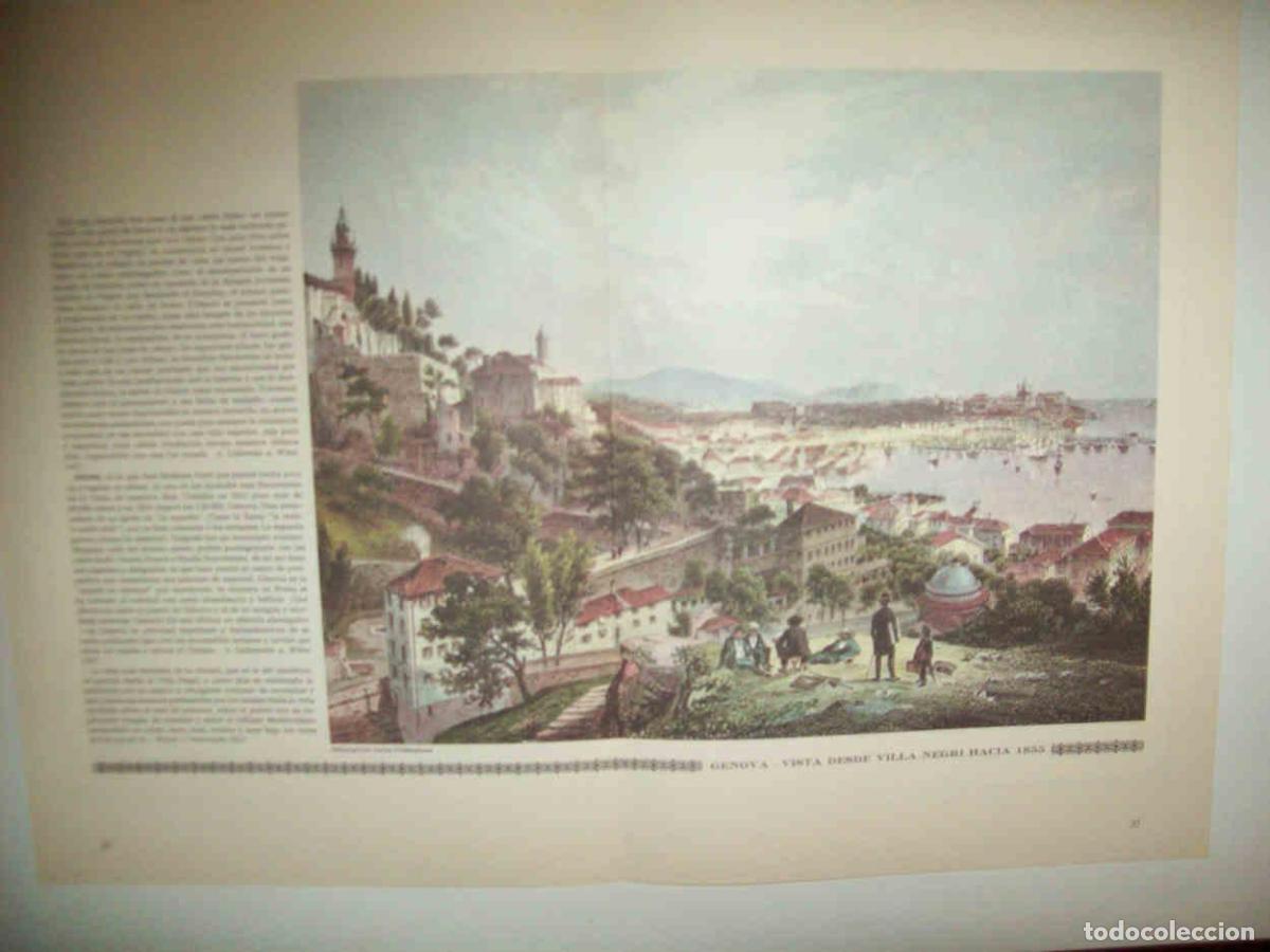 Cartoline: LAMINA 14983: Genova. Vista desde Villa Negri hacia 1855 - Rolf Muller