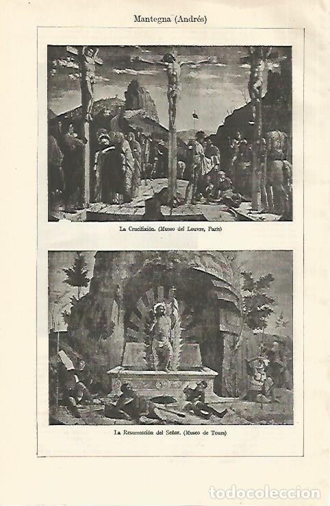 Cartoline: LAMINA ESPASA 18659: La Crucifixion y La Resurreccion por Mantegna - Varios